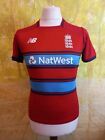 England Cricket Club New Balance red polyester Shirt. UK women's size 14 Large