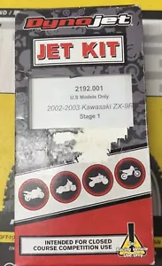 2002-2003 kawasaki ZX-9R DYNOJET STAGE 1 JET KIT PN #DJ-2192 - Picture 1 of 3