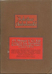 Catalogo "Solvitur Ambulando" protesi Gambe Artificiali Hanger & Co London 1936 - Imagen 1 de 4