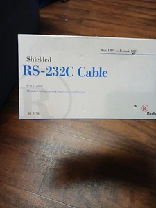 RadioShack ~ RS-232C Cable - Male DB9 to Female DB95 Shielded and Grounded 6' - Picture 1 of 3