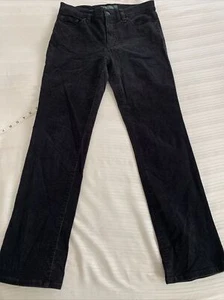 Vintage LRL RALPH LAUREN ladies STRETCH size 6P Black Corduroy Pants POCKETS - Picture 1 of 8