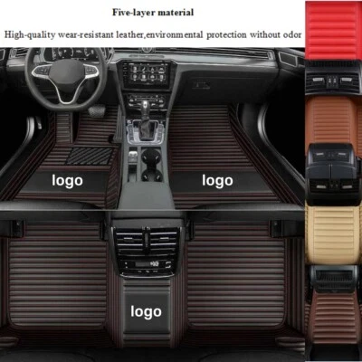 For Tesla-3-S-X-Y All Models Car Floor Mats Waterproof Carpets Custom Front Rear - Image 1 of 4