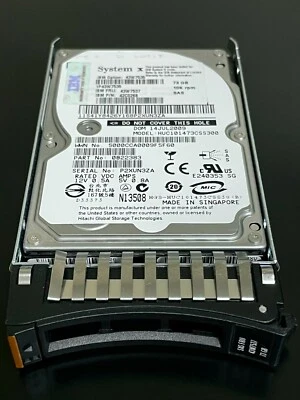 IBM 43W7535 43W7537 42C0268 73GB 10K SFF 2.5" H/S SAS HDD  Hard Drive W/Tray - Image 1 of 2