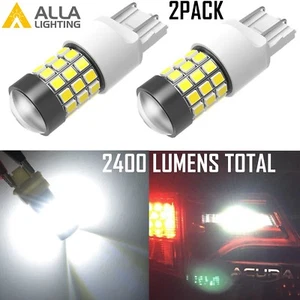 Alla Lighting 6000K 7440 Back Up Light Bulb,Brake,Turn Signal Blinker Lamp White - Picture 1 of 8