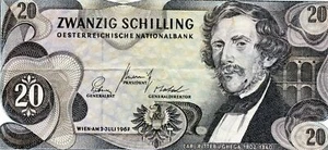 Europe, Austria: 20 Shilling 1967 - Picture 1 of 2