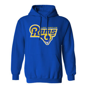 Los Angeles Rams Retro Hoodie Hooded Sweat Shirt Sweatshirt Sweater LA