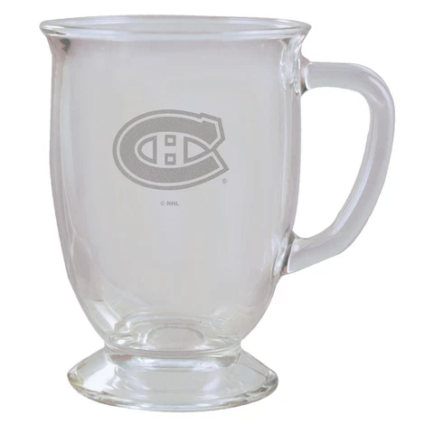 Montreal Canadiens 16oz. Etched Cafe Mug Cover