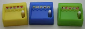 3 Jackpot Spinning Poker Plastic Dime Store Game 1970s NOS New 3 Colors Works - Picture 1 of 3