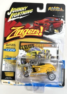 Ford Hiboy 1932 Johnny Lightning Street Freaks Zingers ~ amarillo limón ~ nuevo en paquete - Imagen 1 de 2