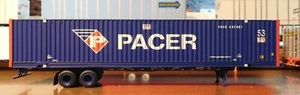ATHEARN RTR 53' PACER STACKTRAIN CHASSIS & PACER CONTAINER PAHZ PACU HO SCALE - Picture 1 of 11