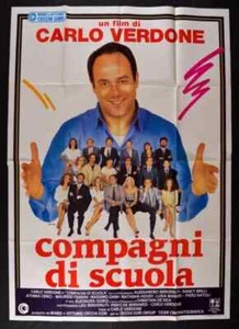 Compagni di scuola manifesto originale 100x140 Carlo Verdone 1988 - Picture 1 of 1