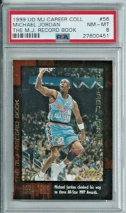 MICHAEL JORDAN (HOF) 1999 COLECCIÓN CARRERA MJ #56 PSA CASI NUEVO-COMO NUEVO 8 (1 DE 1 POP) - Imagen 1 de 2