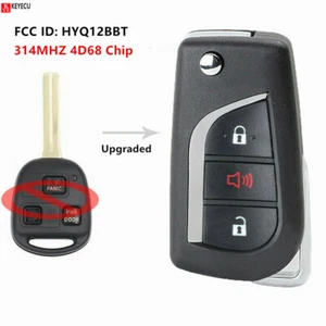 Upgraded Remote Key fob 314MHZ 4D68 Chip for Toyota FJ Cruiser FCCID: HYQ12BBT - Foto 1 di 2