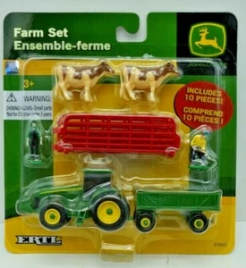 Ertl John Deere Farm Set 37014 10 Piece Set NEW on Card 1/64 HO - Picture 1 of 2