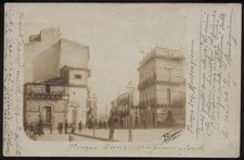 cartolina FRANCOFONTE piazza garibaldi-palazzo mastrogiacomo FOTOGRAFICA