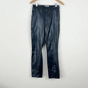 Abercrombie & Fitch The Skinny Ultra High Rise Faux Leather Pants Size 6 Short - Picture 1 of 7