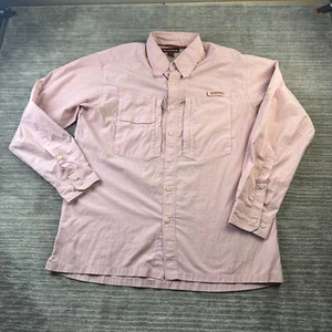 Simms Shirt Mens Extra Large Pink Fishing Outdoors Utility Vented - Picture 1 of 9