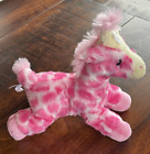 Aurora World Fuschia Giraffe Plush Pink 8" Stuffed Animal Mini Flopsie New  