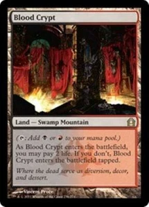 BLOOD CRYPT Return to Ravnica MTG Land—Swamp Mountain RARE - Picture 1 of 1