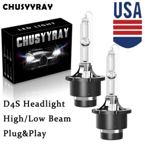 2x New D4S D4R Xenon HID Headlight High/Low Beam Bulbs 6000K For Lexus Toyota - Picture 1 of 12