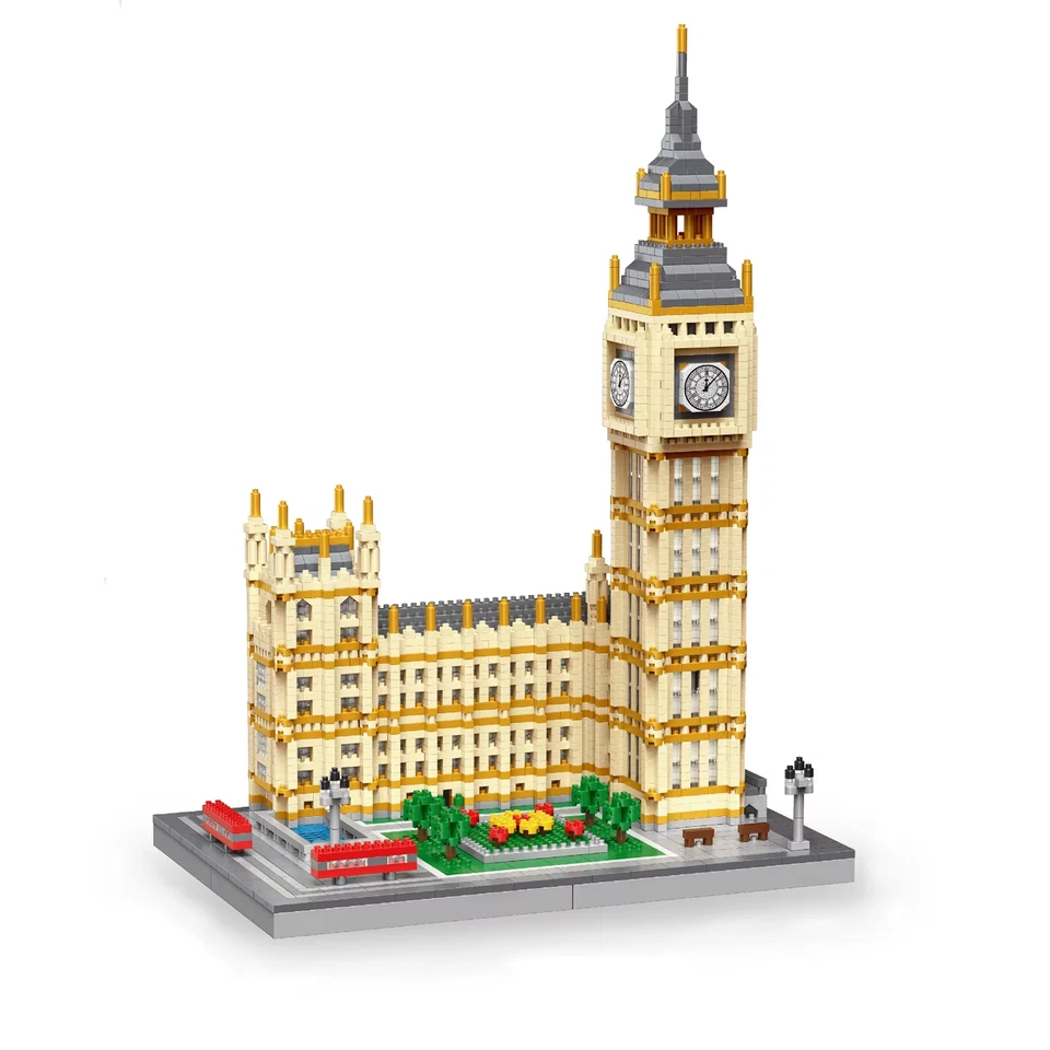 Juego de bloques de construcción London Big Ben 3466 piezas - rompecabezas 3D - con manual de papel Foto 1 de 4