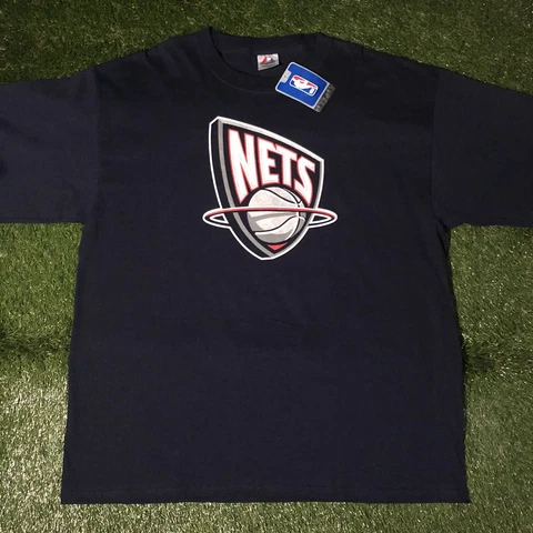 VTG Majestic Brooklyn Nets NBA #15 Vince Carter Double Sided T-Shirt XXL NWT Cover