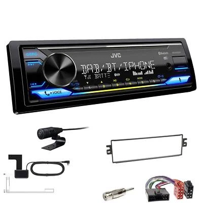 JVC KD-X472DBT Media Autoradio Bluetooth DAB+ für KIA Rio 2000-2002 schwarz - Bild 1 von 4