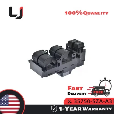 Interruptor de control de puerta de ventana eléctrica principal 35750SZA-A31 para Acura MDX 2014-2018 Foto 1 de 4