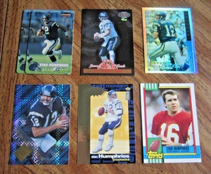 Stan Humphries Lot 7 Karten mit 5 Inserts & 1 Rookie NFL Chargers, Redskins - Bild 1 von 2