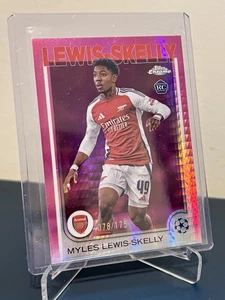 2024-25 Chrome UCC - Myles Lewis-Skelly RC - Neon Pink Prism Refractor /175 - Bild 1 von 3