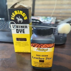 Fiebing's 4 Oz Leather Dye  **Dark Brown** - Picture 1 of 3