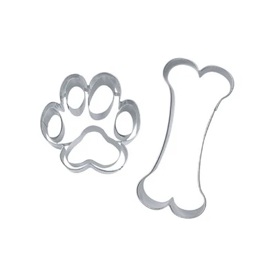 Städter Ausstechform Hundesnack Set 2tlg. Knochen und Pfote Kekse Backen Hund - Bild 1 von 2