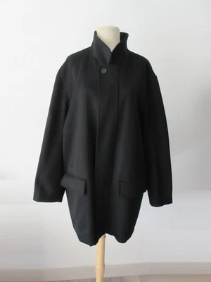ERMENEGILDO ZEGNA black 100% cashmere full zip jacket coat 52 L - Image 1 of 4