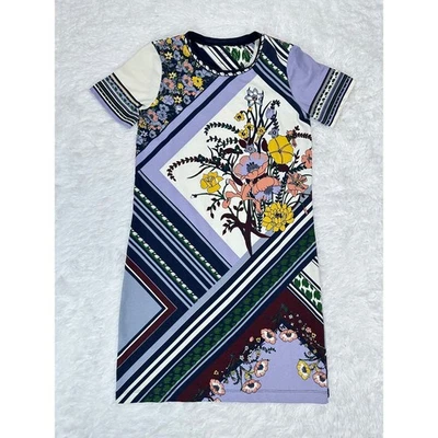 Vestido Tory Burch Homeage Floral Patchwork Pima Algodón Talla XS Foto 1 de 3