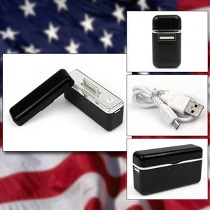 2800MAH PORTABLE EXTERNAL BLACK BATTERY CHARGER USB IPHONE 4S 4 3GS IPOD NANO - Photo 1 sur 1