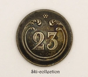 Bouton 23°Régiment d'Infanterie, Armée Piémontaise. Italie, vers 1850. 28 mm - Picture 1 of 3
