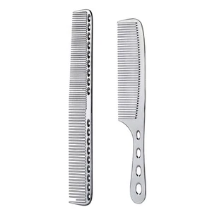 2 pcs Stainless Steel Hair Combs Anti Static Styling Comb Hairdressing Barber... - Picture 1 of 6