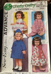 Vintage Advance Sew-Easy Pattern Chatty Cathy Wardrobe 1962. UNCUT - Picture 1 of 4