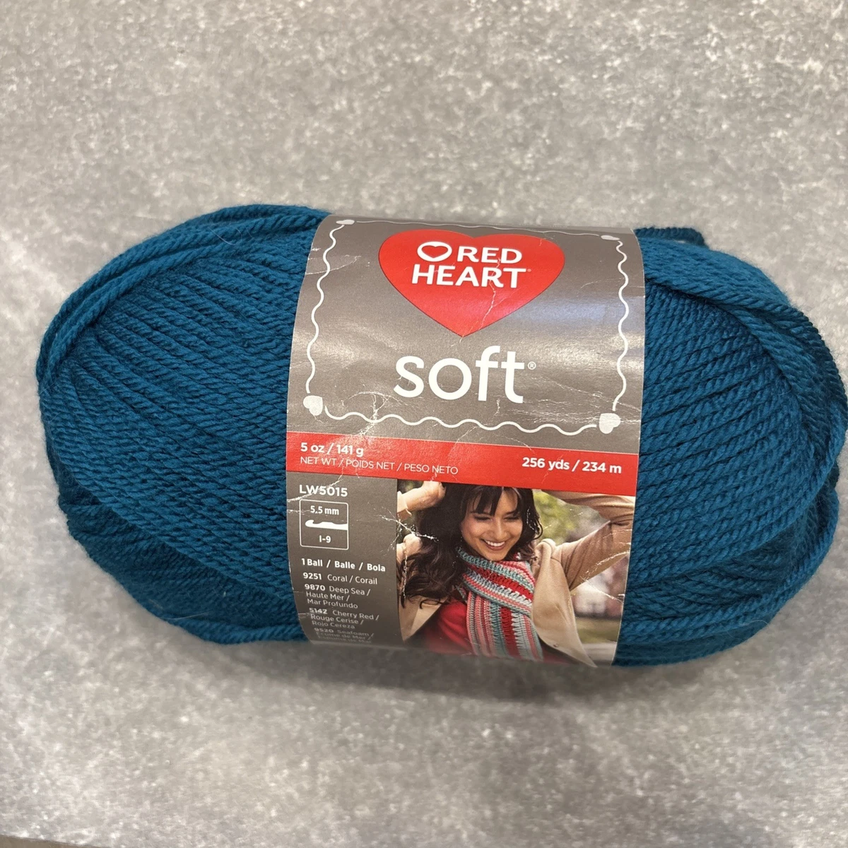 Red Heart Soft Chocolate Yarn - 3 Pack, 100% Acrylic, Worsted Weight (4 Medium), 256 Yards Per Skein - View #5