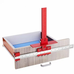 Cabinet Hardware Jig Set Drill Guide Handle Hole Closet Door Case Punch Locator - Picture 1 of 8