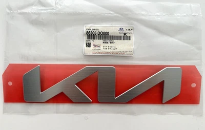 ПОДЛИННЫЙ OEM передняя эмблема «KIA» 86305-DO000 для 2024-2025 Kia EV9 - Изображение 1 из 3