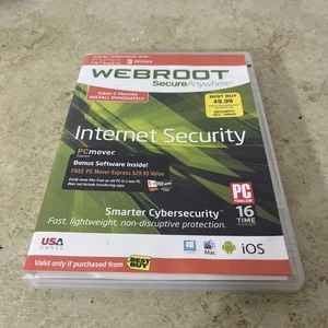 Webroot SecureAnywhere Internet Security For PC/MAC/Mobile - Picture 1 of 4