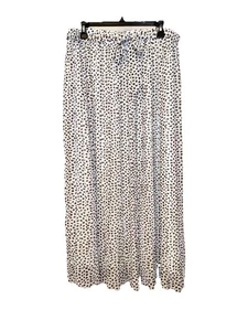 Maxi Falda Joie Para Mujer XL Acordeón Plisada Lunares Marrón Estampado Animal Cinturón - Imagen 1 de 10