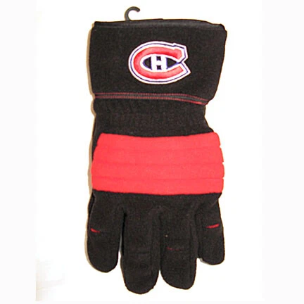 New Men's Montreal Canadiens Winter Gloves Large Adult Cover