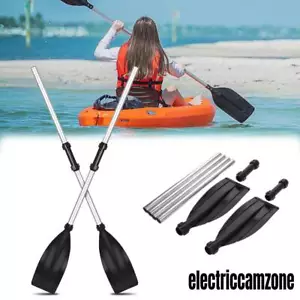 2 Pack Marine Boat Kayak Raft Canoe 84" PP Double-Ended Detach Paddle Aluminum - Picture 1 of 21