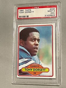 1980 - Topps Dallas Cowboys - #330 - Tony Dorsett  PSA 9 MINT  HOF