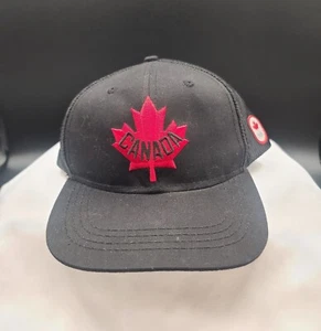 Canada Maple Leaf 2010 Juegos Olímpicos Negro Rojo Camionero Béisbol Sombrero Malla Snapback - Imagen 1 de 8