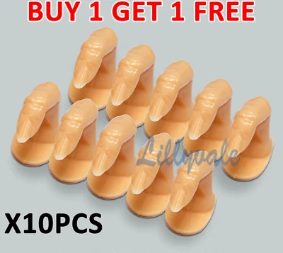 LILLYVALE Nail Art False Tips Display Practice Training Tool 10 Pcs Fake Fingers Model