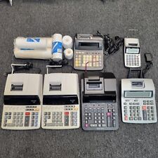 A Lot of 6 Sharp/Casio/Canon Business Printing Calculator - UNTESTED