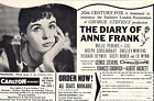 A5 Film Magazine Advert Diary of Anne Frank Millie Perkins Shelley Winters